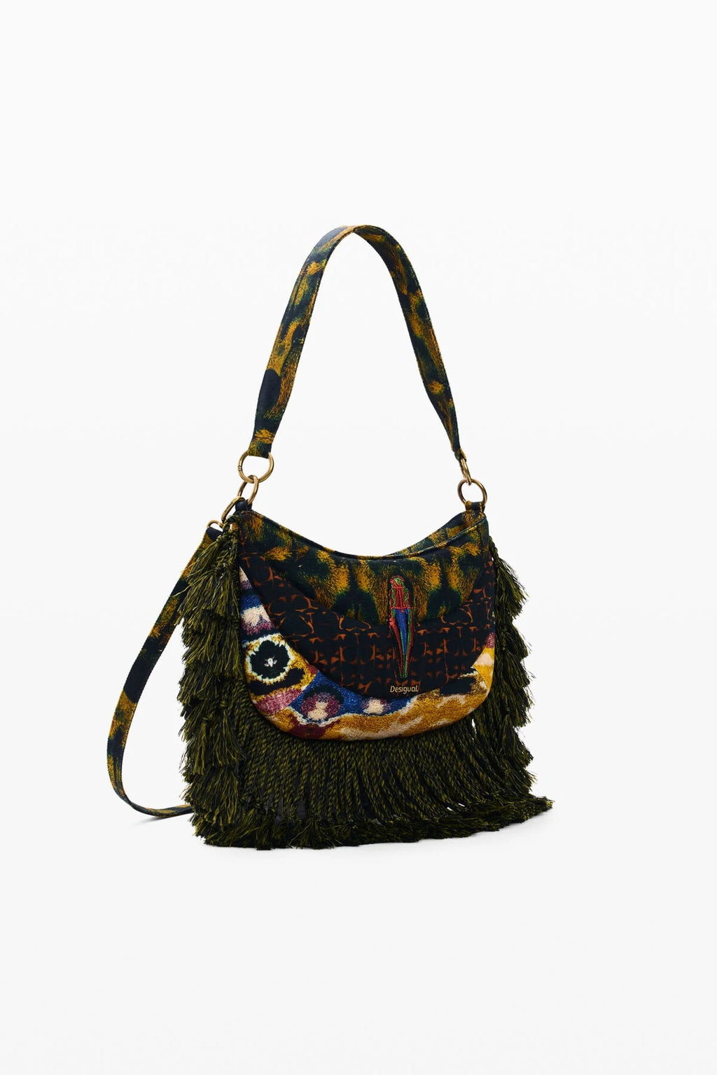 DESIGUAL Fringed bag designed by Mr. Christian Lacroix