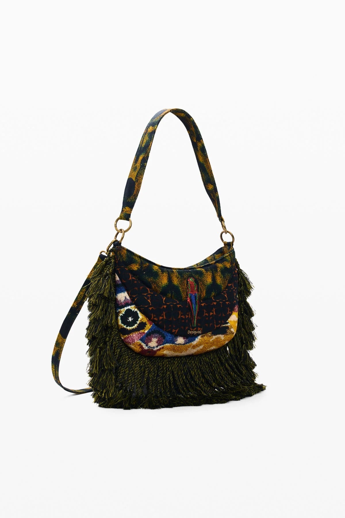 DESIGUAL Fringed bag designed by Mr. Christian Lacroix