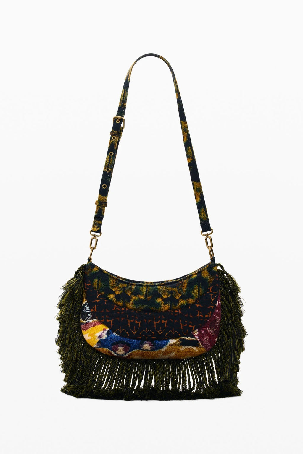 DESIGUAL Fringed bag designed by Mr. Christian Lacroix