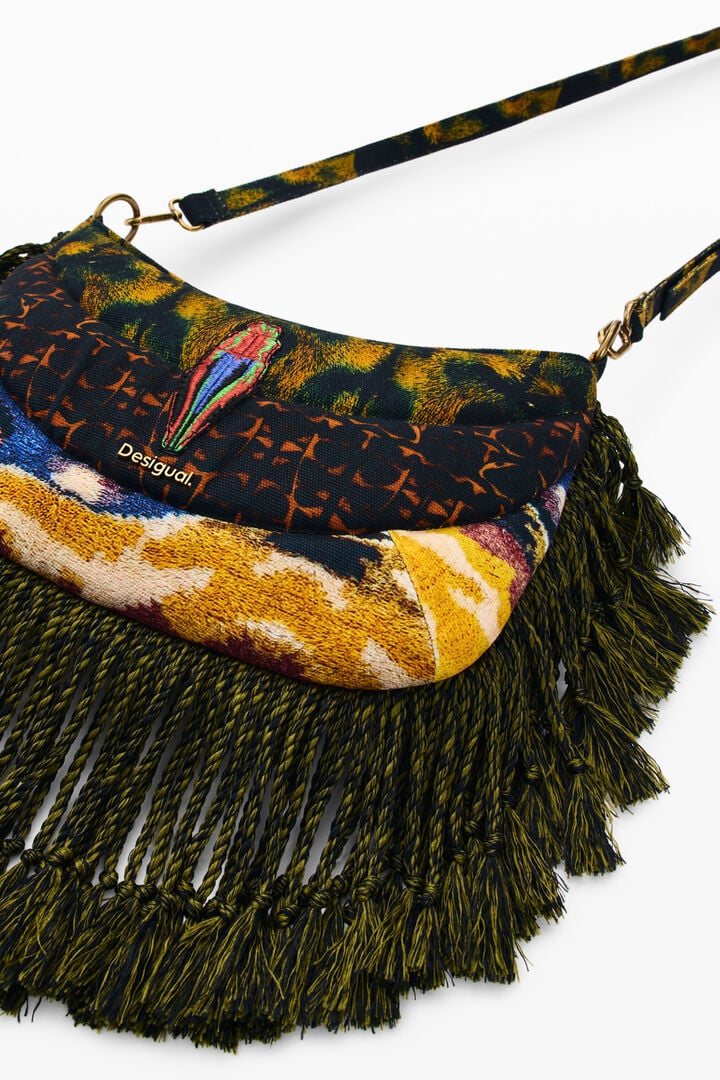 DESIGUAL Fringed bag designed by Mr. Christian Lacroix