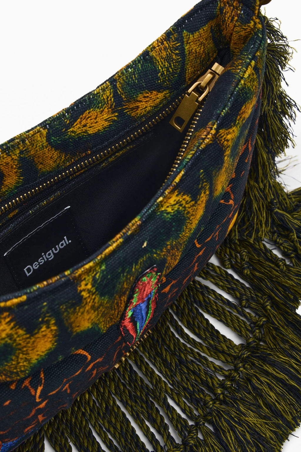 DESIGUAL Fringed bag designed by Mr. Christian Lacroix