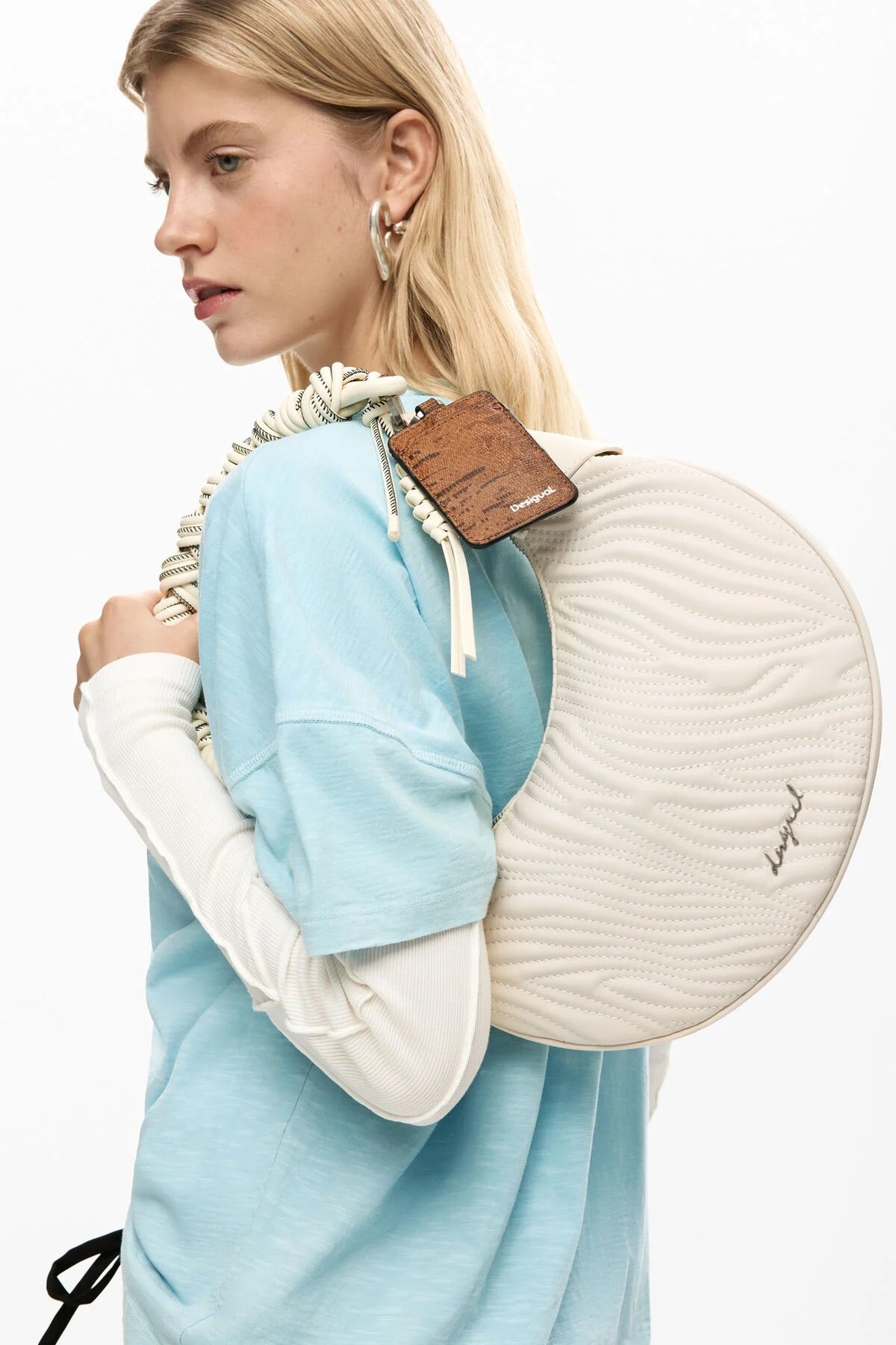 DESIGUAL Oval Bag With Embossing