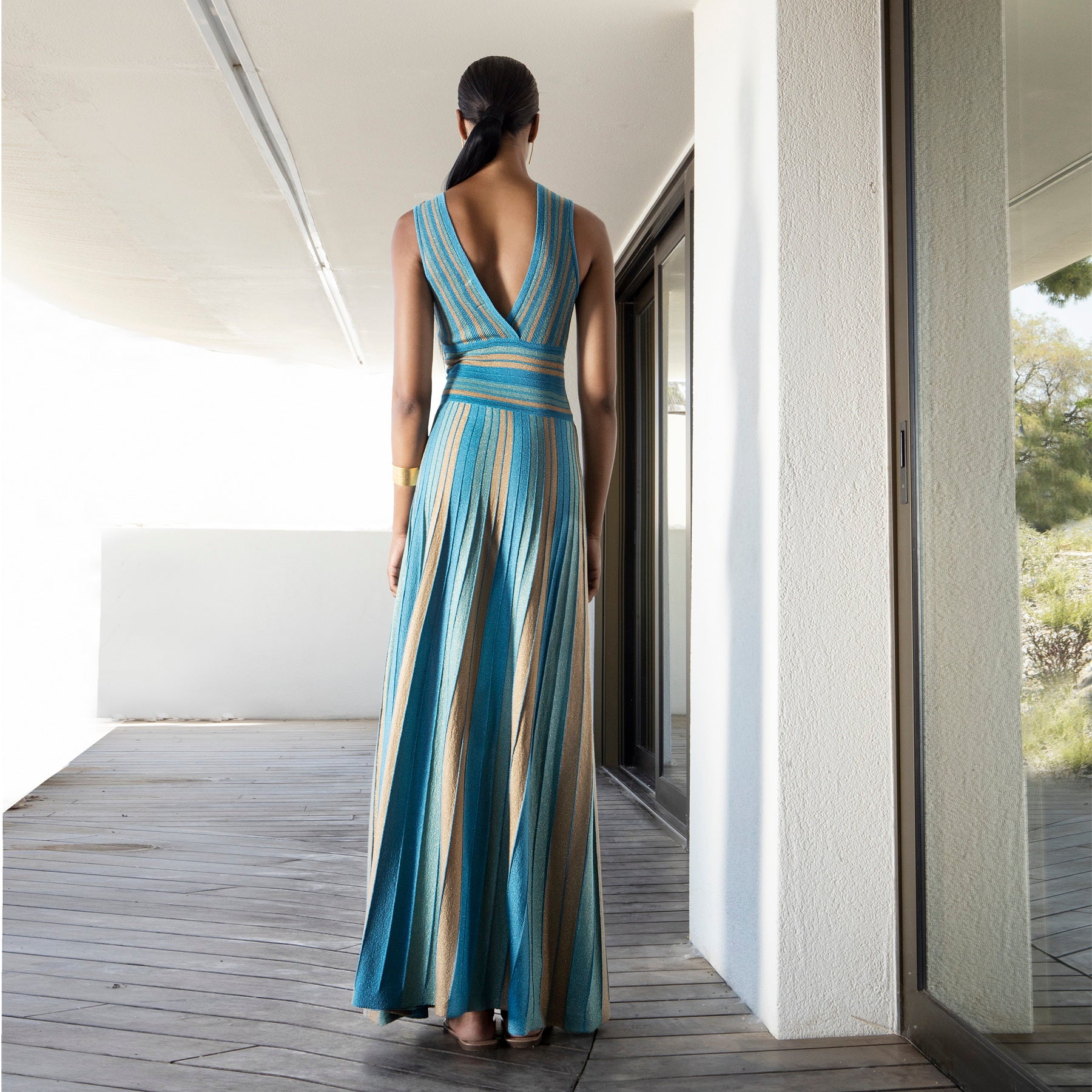 Striped Maxi Dress