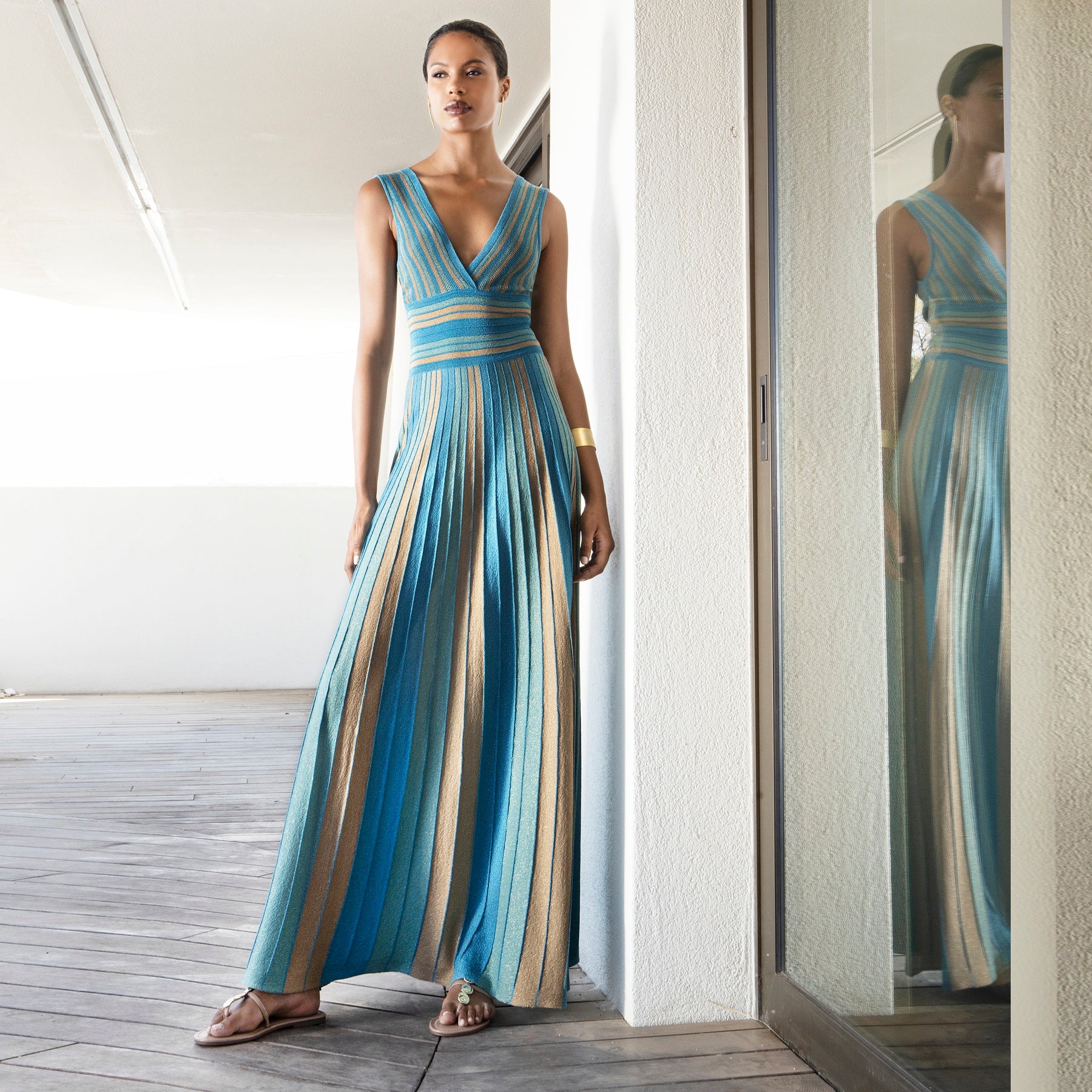 Striped Maxi Dress